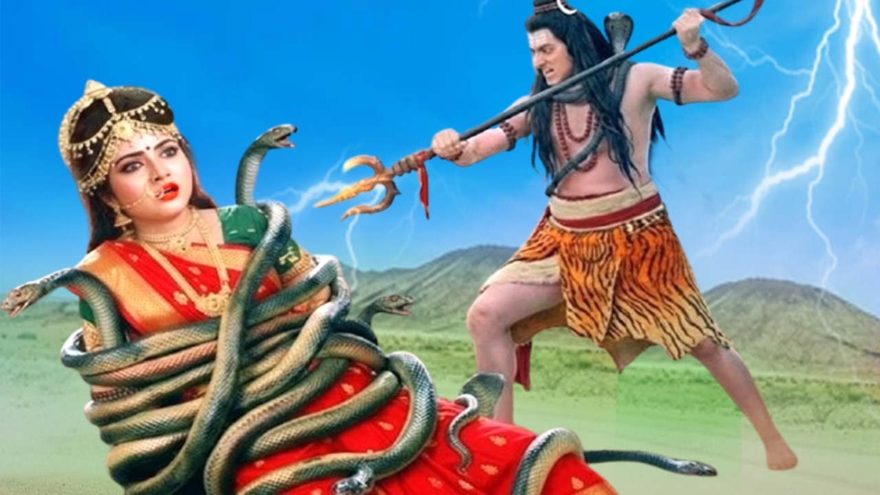 नई नवेली दुल्हन बनी पार्वती को जब शिव नागों ने झकड़ा  Jai Bholenath @ladlaganesh