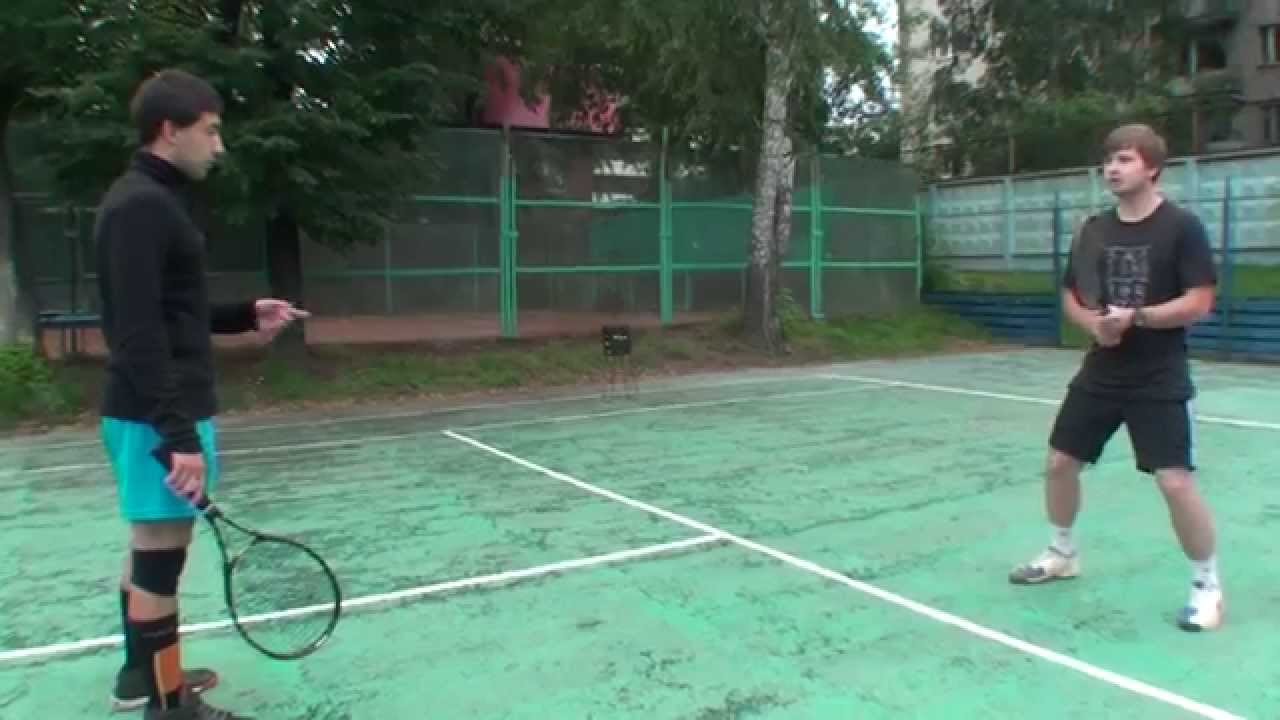 Теннис. Передвижения по площадке и работа ног. Часть 1 - готовность к удару соперника.