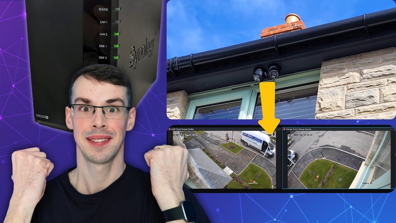 Мне нравится моя настройка видеонаблюдения Synology PoE