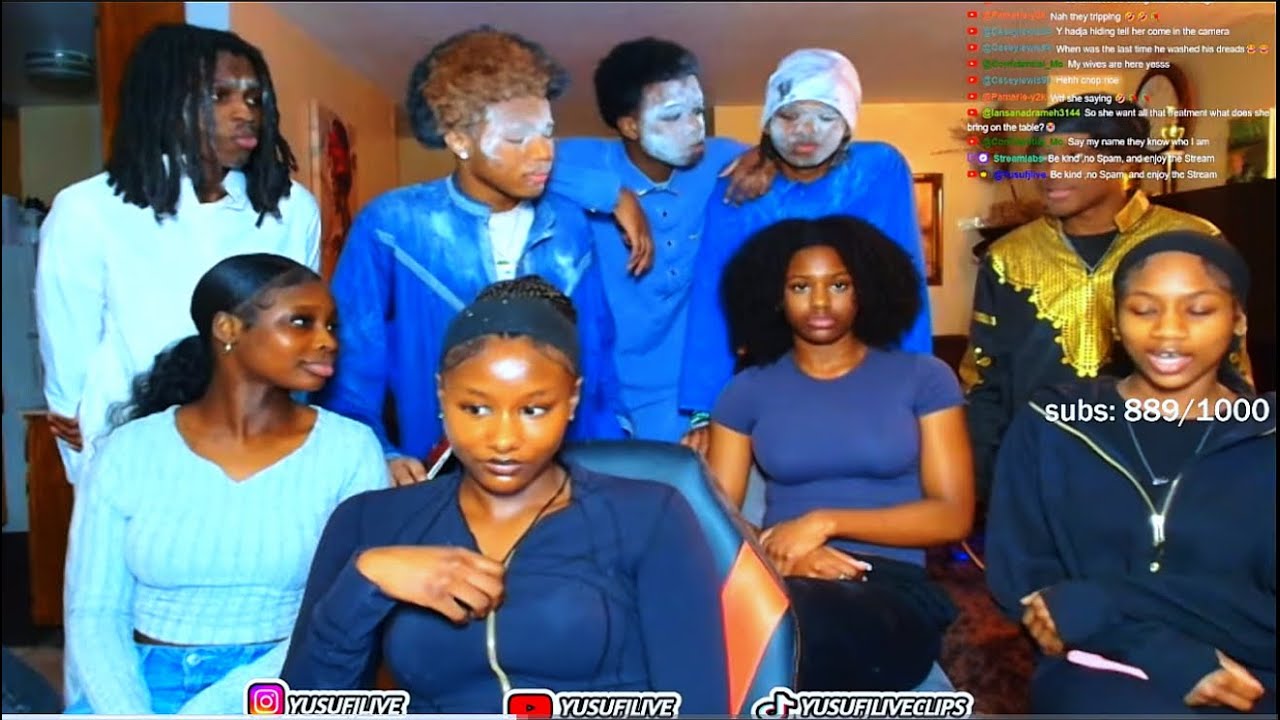 Aissatou,Khadija and Laura came on Yusuf Stream, pure chaos 
