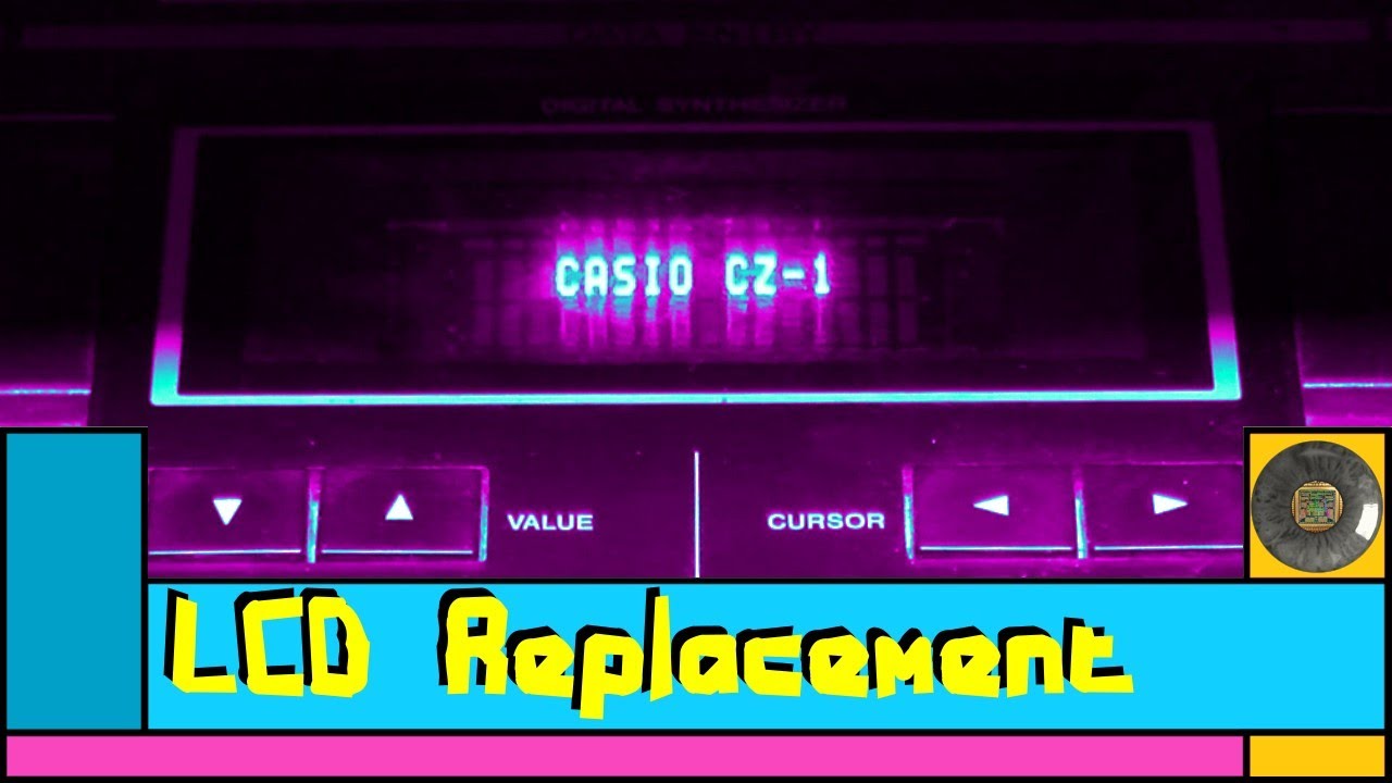 Casio CZ-1 LCD Replacement - With a VFD