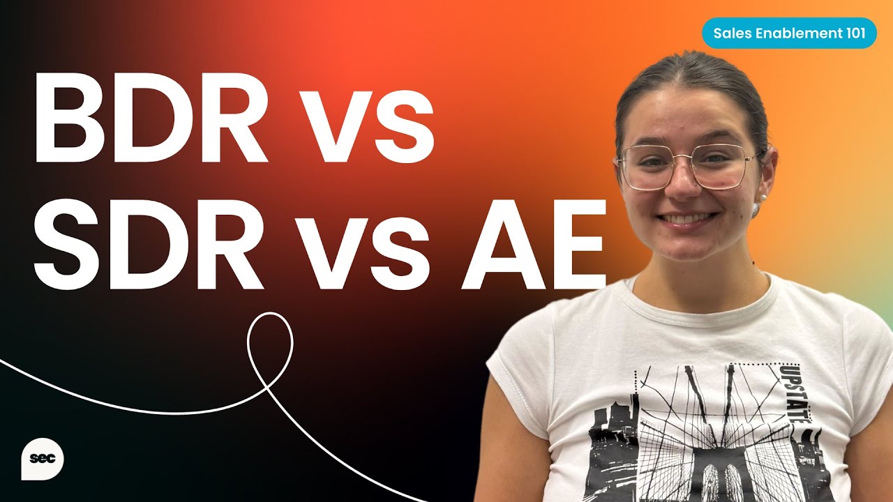BDR vs SDR vs Account Executive: What&rsquo;s the difference?
