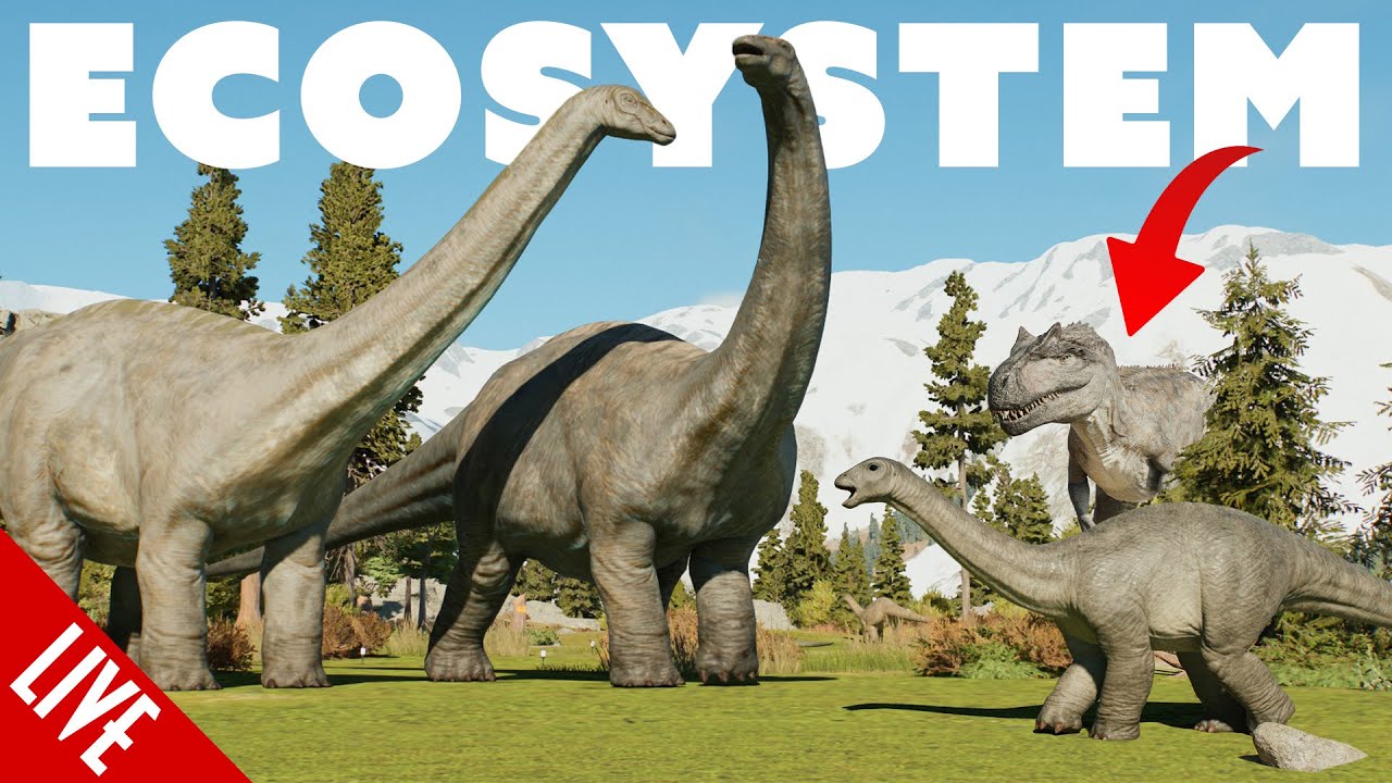 🔲 MESOZOIC MOUNTAIN Needs Population Control | Jurassic World Evolution 3 Sandbox Park LIVE