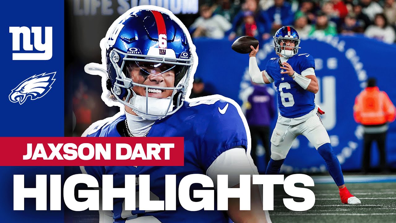 Jaxson Dart Highlights: Top plays vs. Eagles | Week 6 | New York Giants