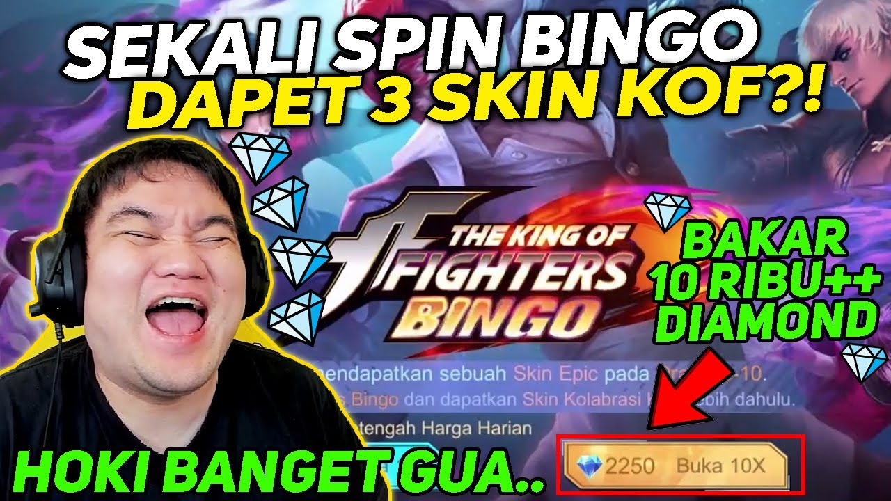 SEKALI SPIN GACHA BINGO LANGSUNG DAPET 3 SKIN KOF?! CUMAN DONKEY YG BISA!!! - Mobile Legends