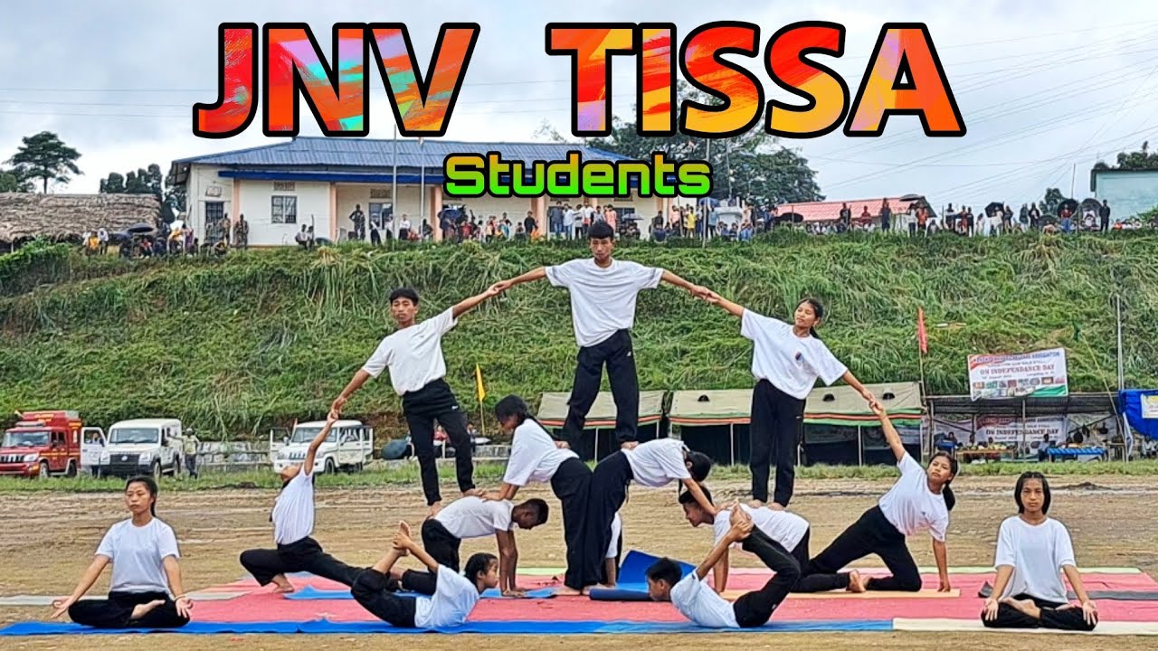 JNV Tissa Students Perform Musical Yoga♥️ | 77th Independence day Celebration in H.Q Longding❤️