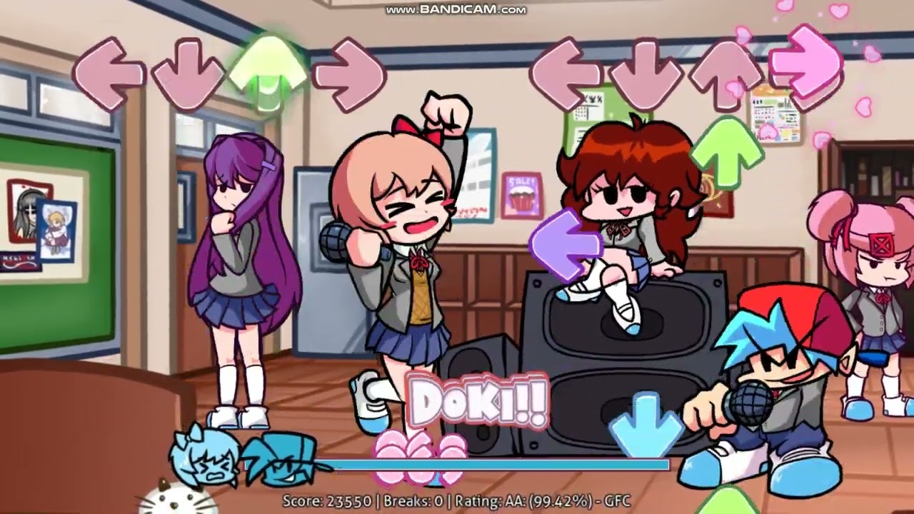 Rain Clouds Song In Doki Doki Takeover Plus FNF Mod