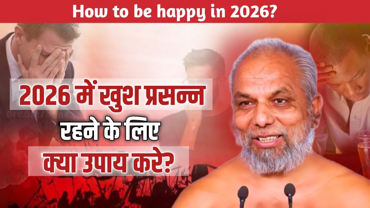 2026 Happiness Mantra।2026 में खुश प्रसन्न रहने के लिए क्या उपाय करे?मुनि श्री प्रमाणसागर जी।#happy 