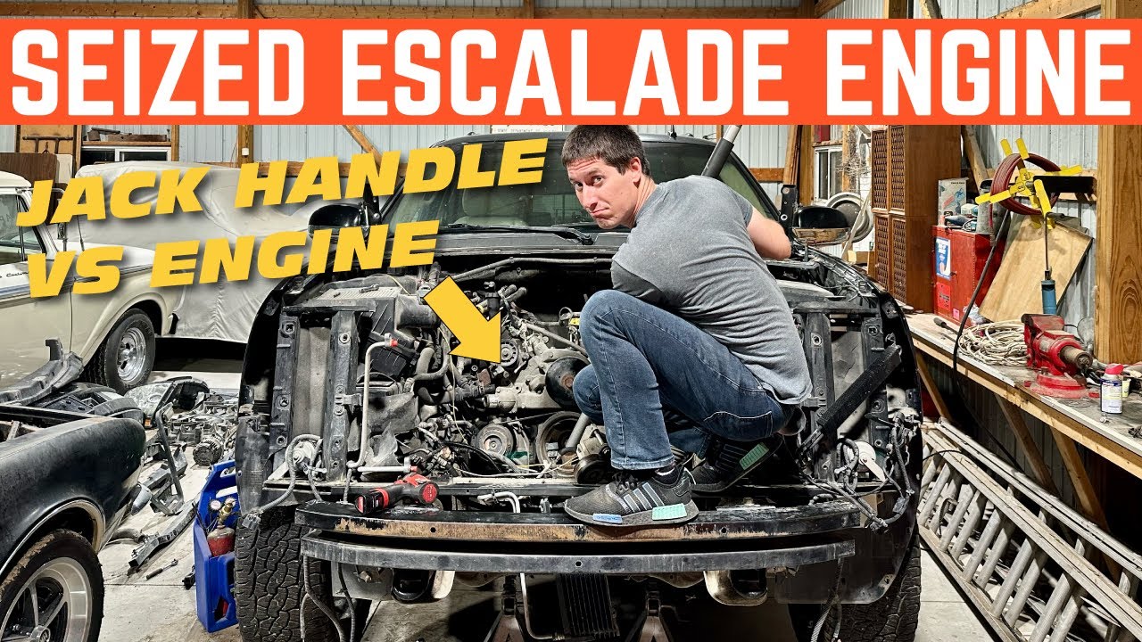 Pulling The LOCKED UP Engine Out Of My CHEAP Escalade Part 1