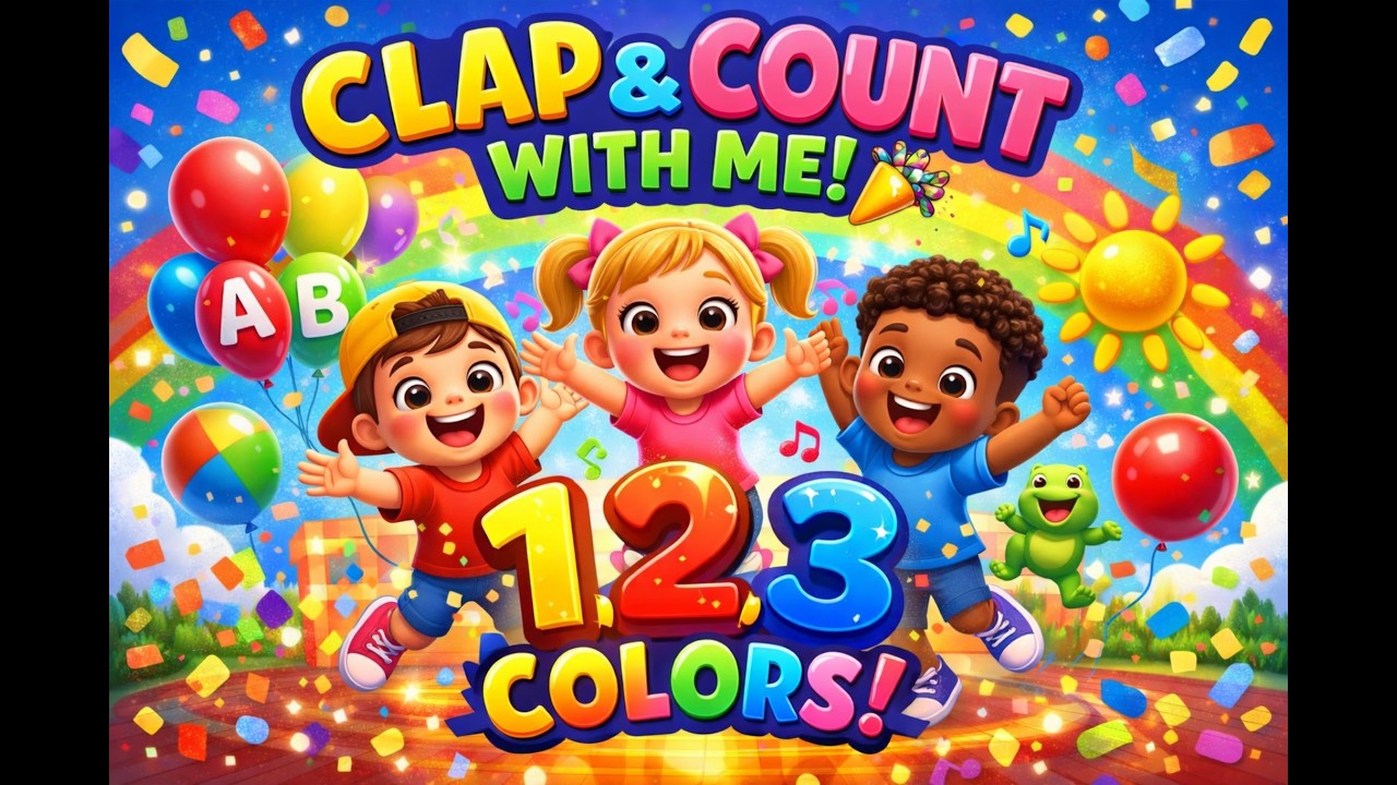 “Clap & Count Dance! | Learn Numbers, Letters & Colors | Fun Kids Dance Party 🎉”