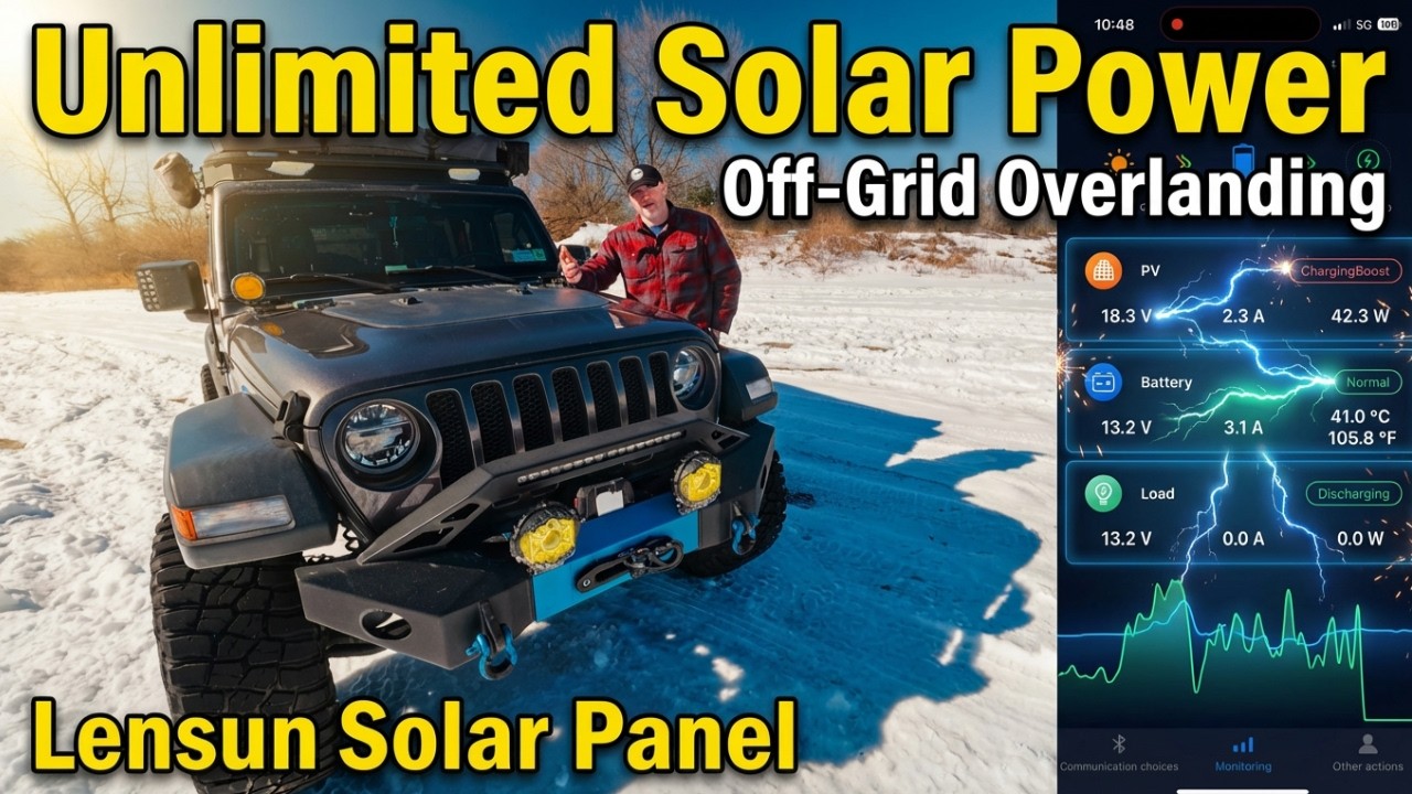 Every OVERLANDER Needs this LENSUN SOLAR Panel Wrangler JL Install