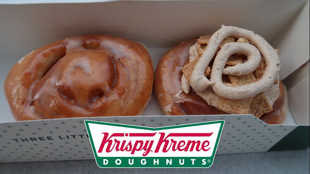 Krispy Kreme Doughnuts: Cinnamon Toast Crunch Cinnamon Roll & Original Glazed Cinnamon Roll Review