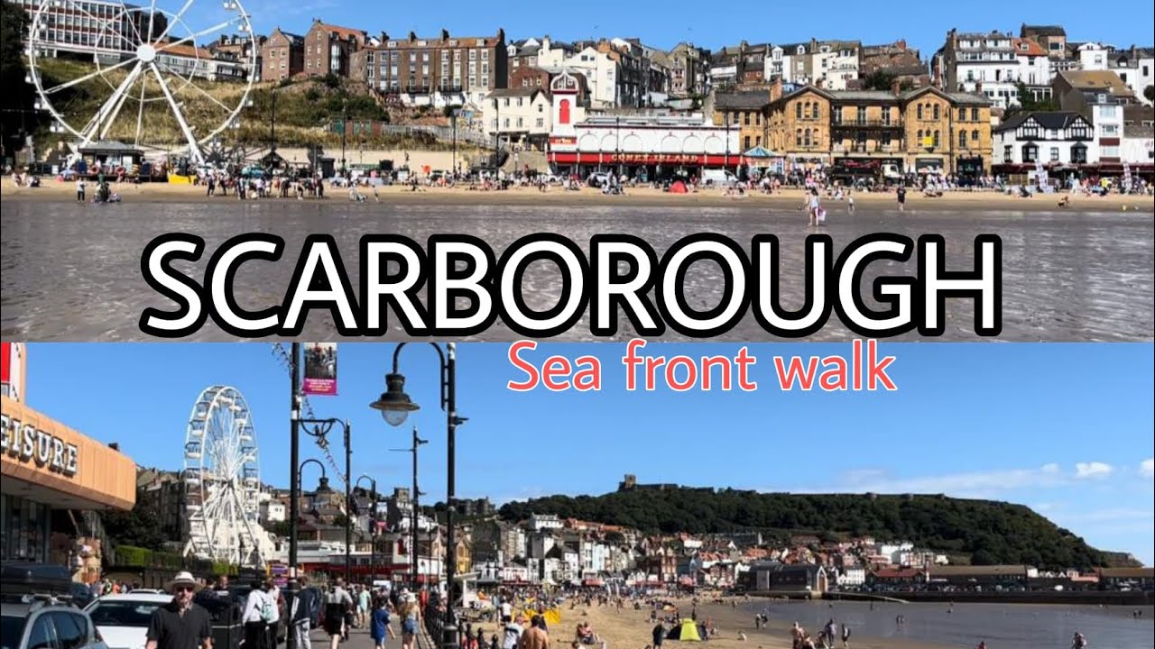 4k Walk through Scarborough seafront | Aug 2022