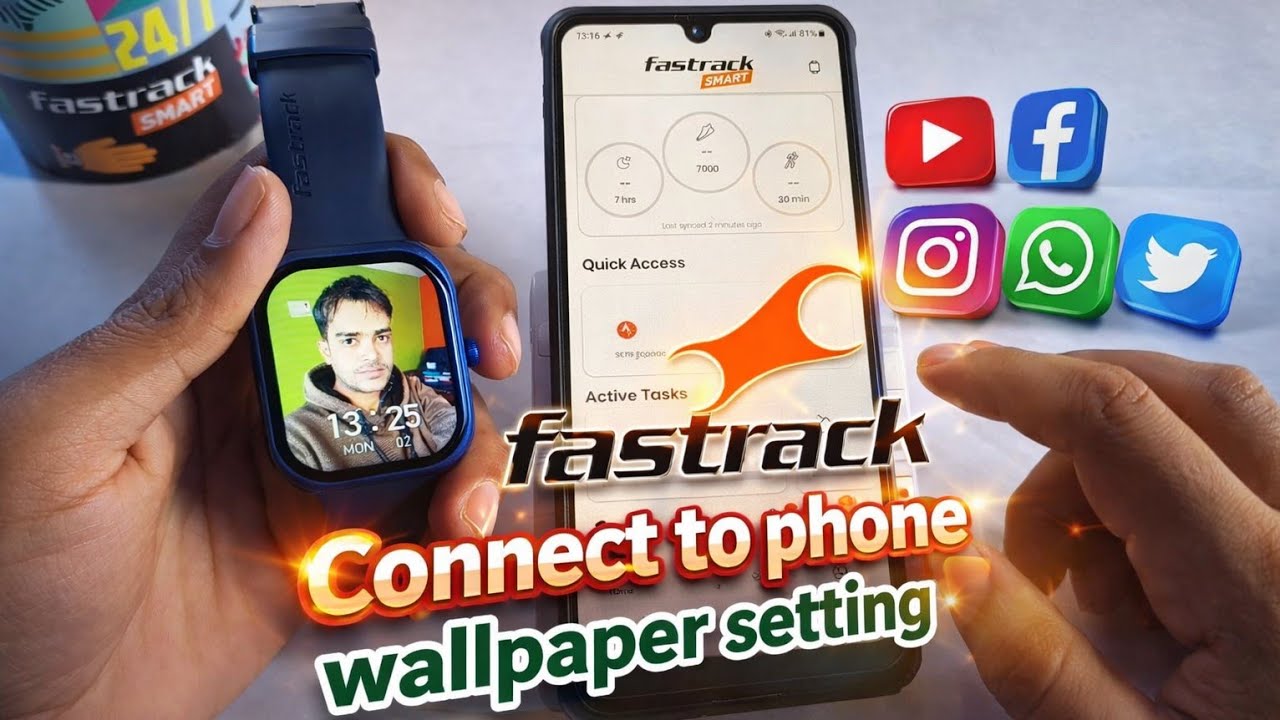 Fastrack smart watch me photo kaise set kare|Fastrack smartwatch mobile connect