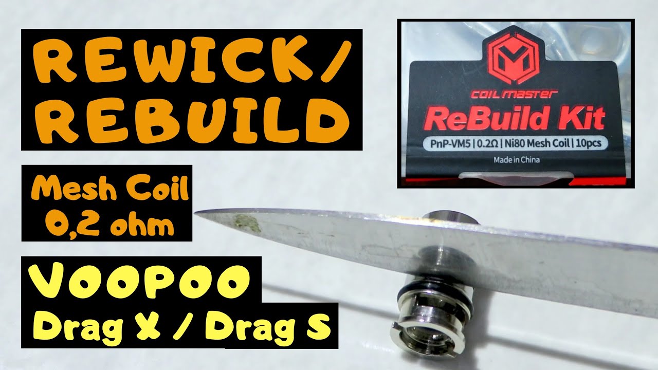 RBK (Rewick) Voopoo Drag X & Drag S Mesh Coil 0.2 Ohm !!!