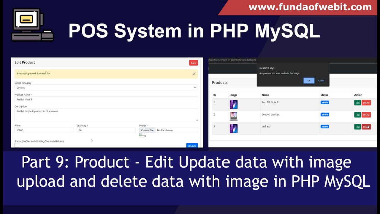 POS-система на PHP. Часть 9: Продукт &mdash; Редактирование. Обновление данных с загрузкой изображений ...