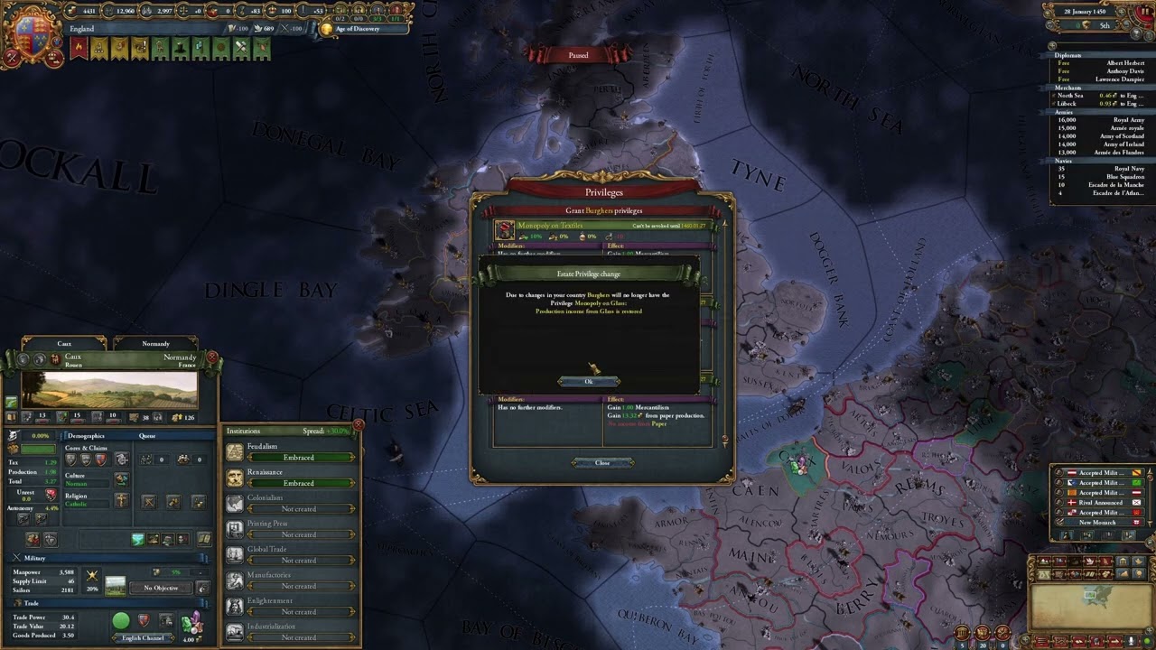 EU4 1.33.3 max mercantilism exploit bug using faceting event and monopoly privilege