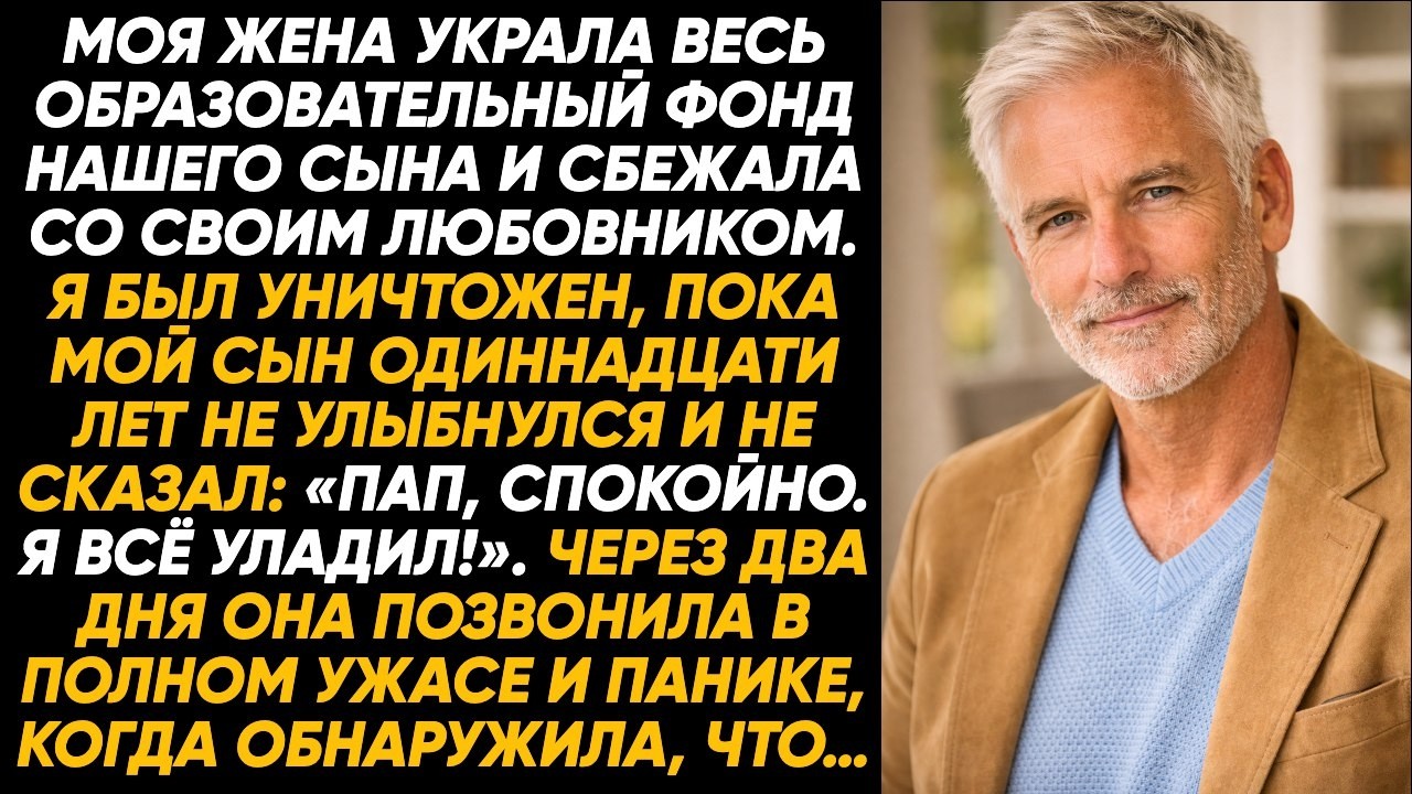 «Жена украла деньги с учёбы сына и сбежала с любовником. Тогда мой 11-летний сын тихо сказал мне это