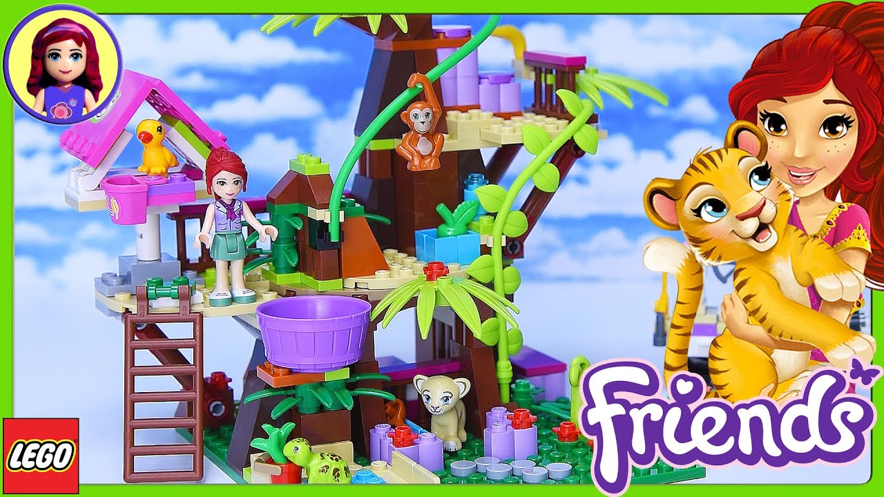 LEGO Friends Jungle Tree Sanctuary Build Review Silly Play - Kids Toys