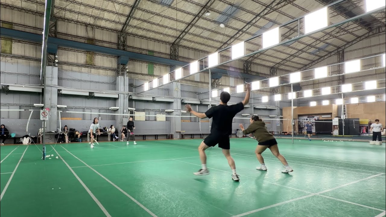 2026.1.6｜企鵝團｜羽鞋打球｜02｜小毛.Sasa vs 莊妹.偉彥