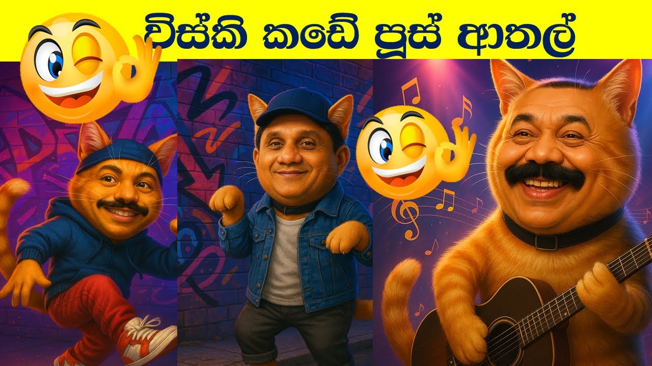 විස්කි කඩේ පූස් ආතල්....#comedyvideos