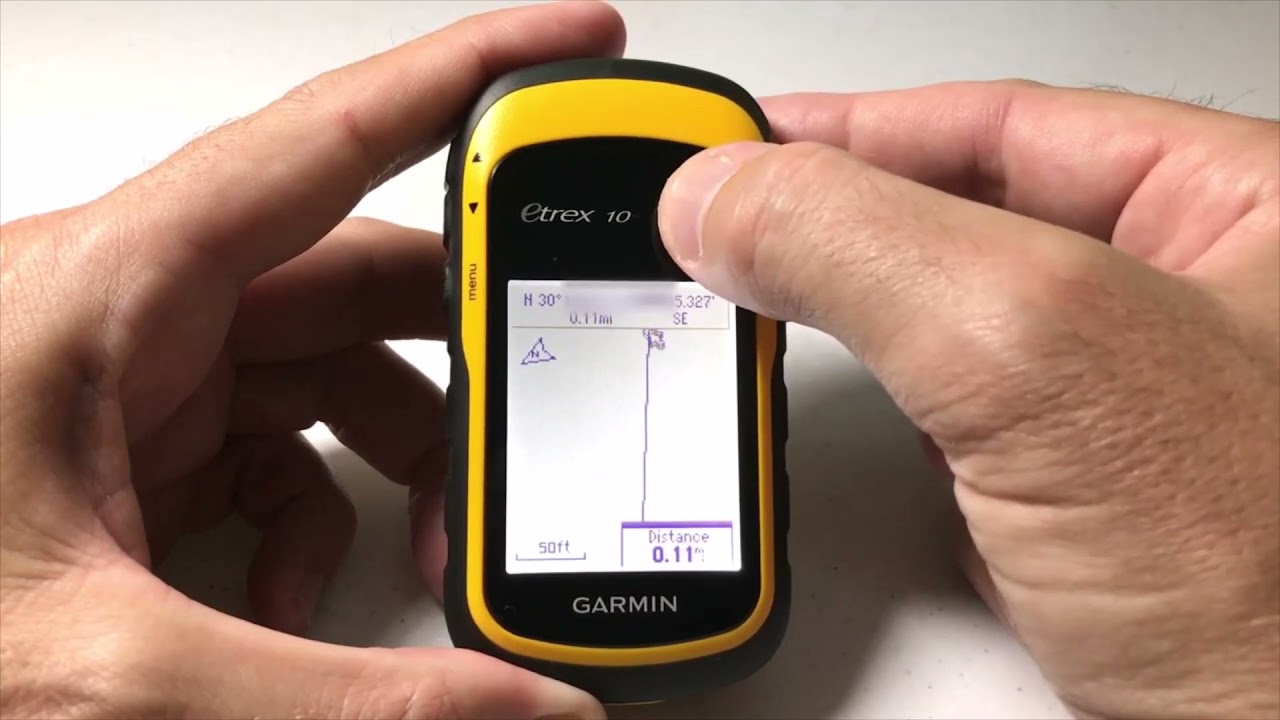 Garmin eTrex 10 - Measure Distance on Map