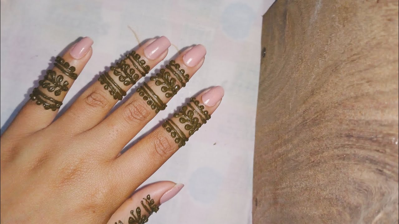 Easyyy finger mehendi design ❤️❤️