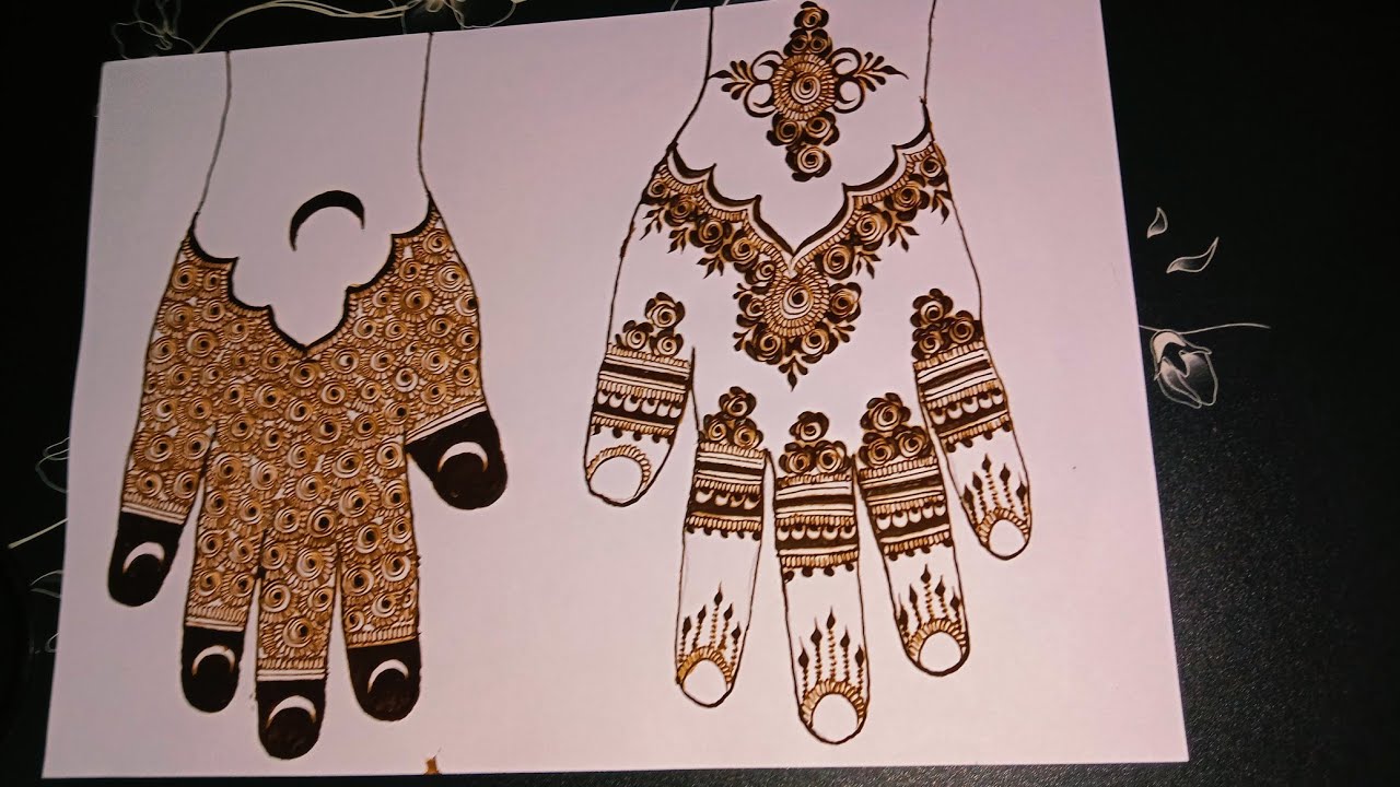 ramzaan special back and front hand mehndi design