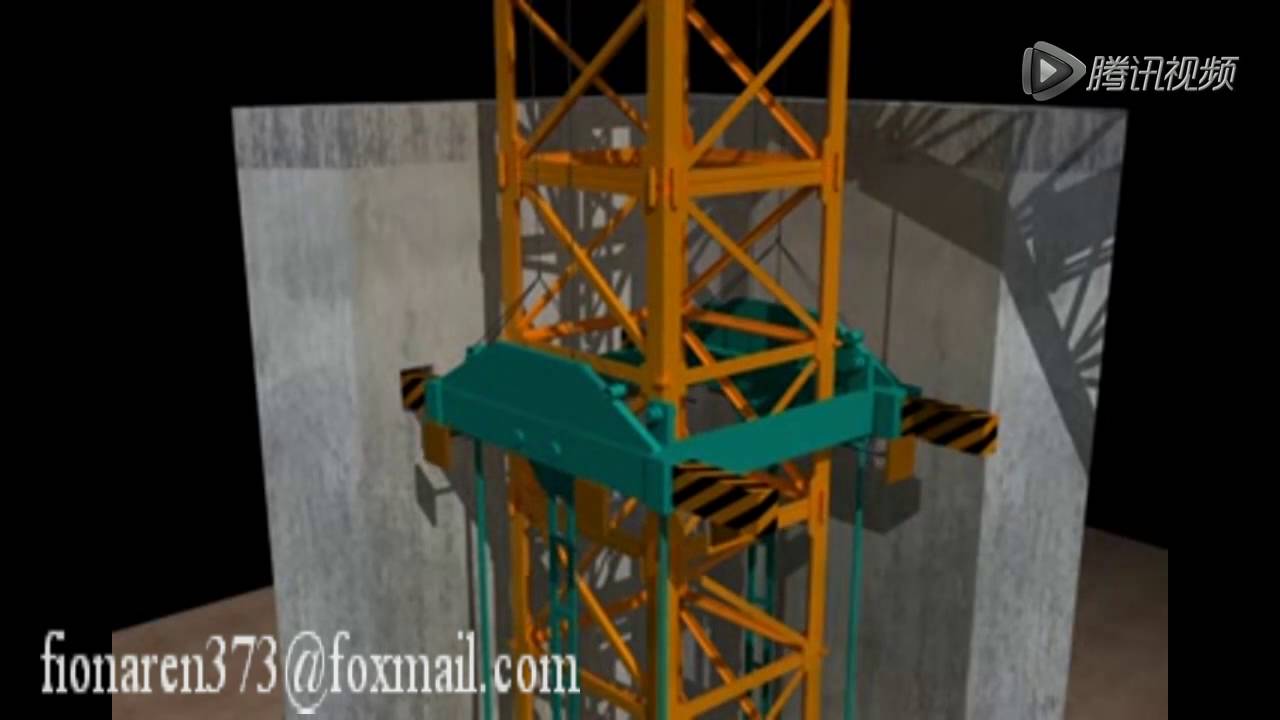 Inner-climbing tower crane