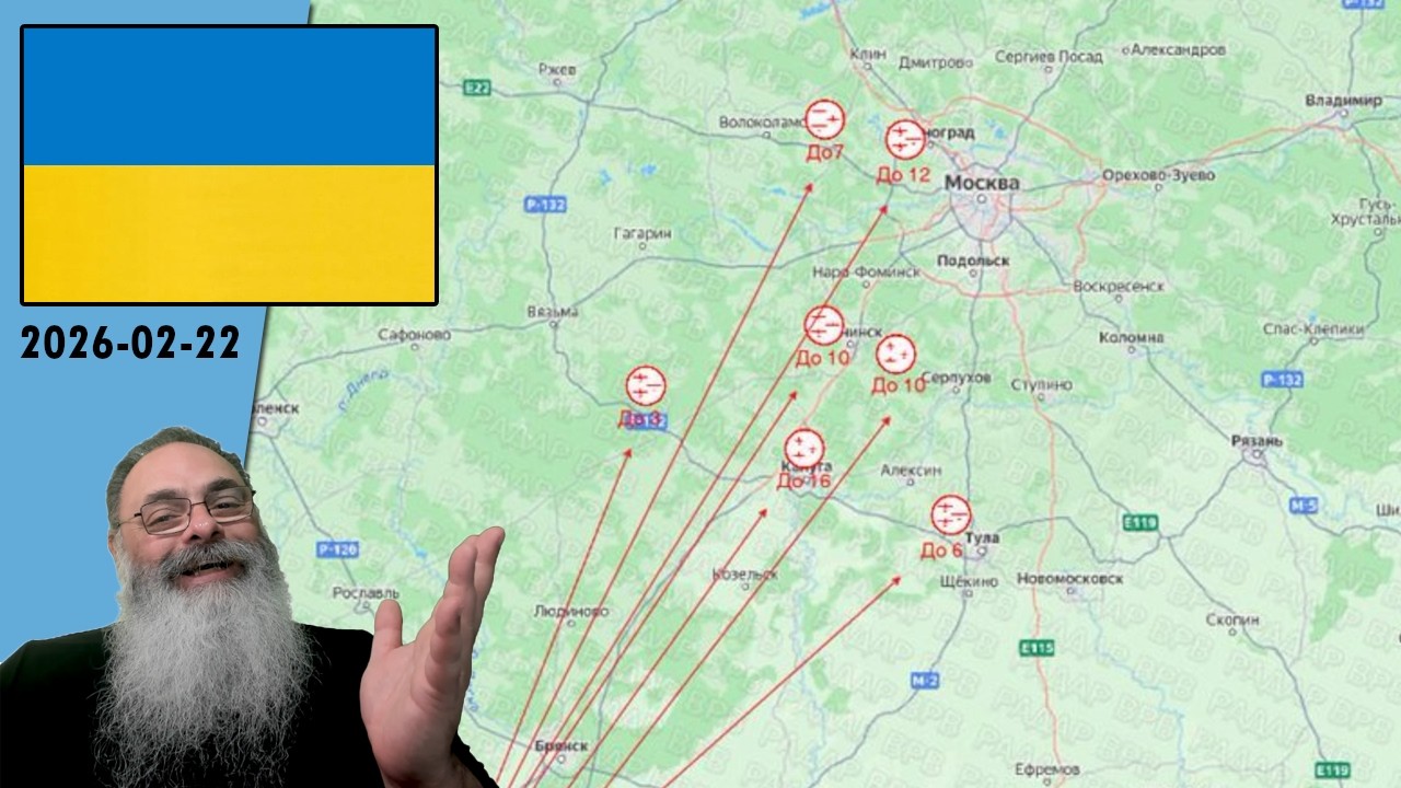 #Ucrânia 2026-02-22: DRONES UCRANIANOS atingem MOSCOU e AEROPORTOS são FECHADOS em PLANO CARPET