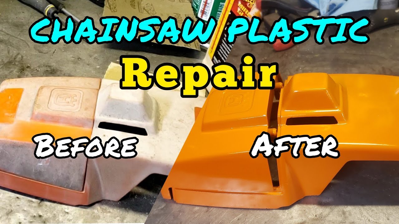 Vintage Chainsaw Plastic Repair and Restoration #chainsawresurrection #kainkustomgarage