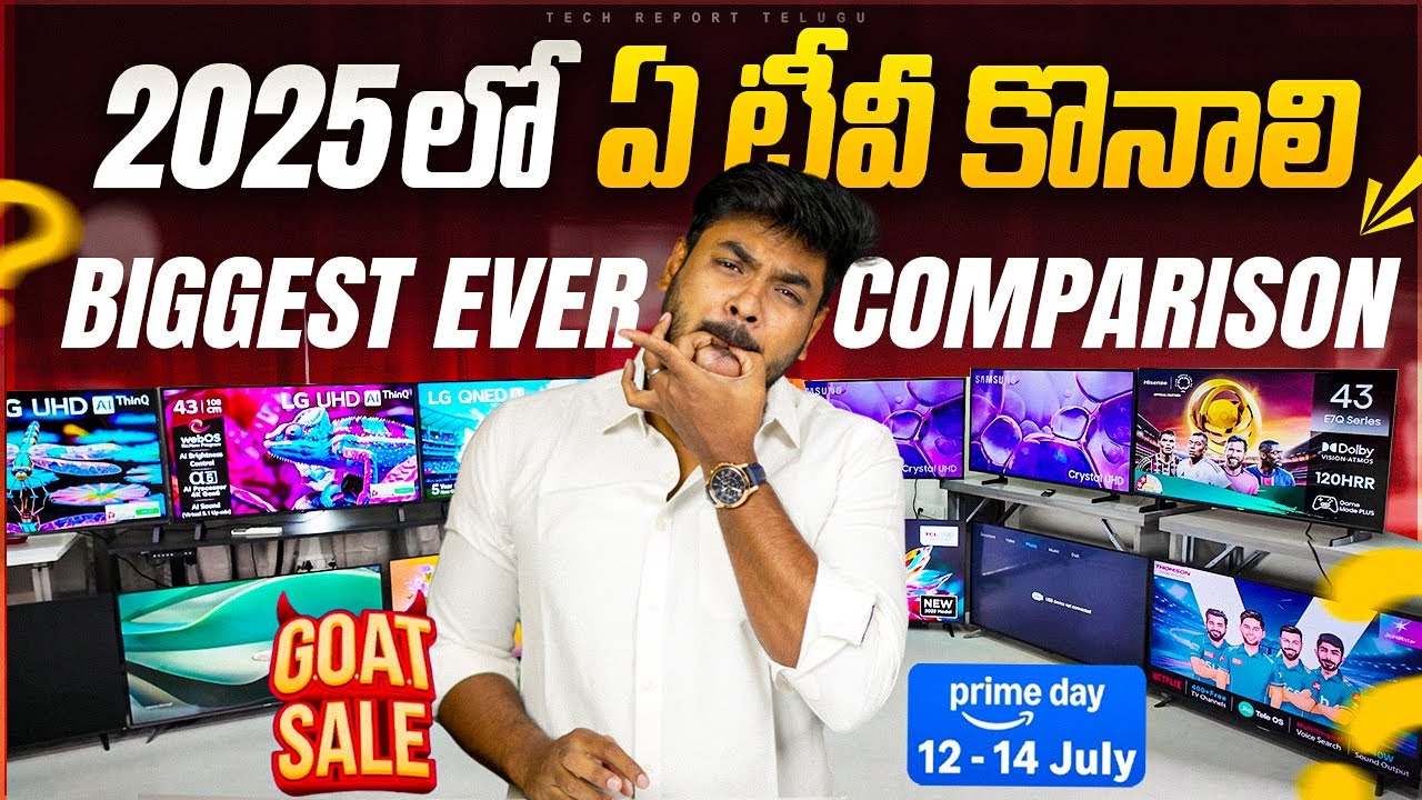 BIGGEST Smart TV Comparison 2025 for Amazon Prime Day and Flipkart GOAT Sale