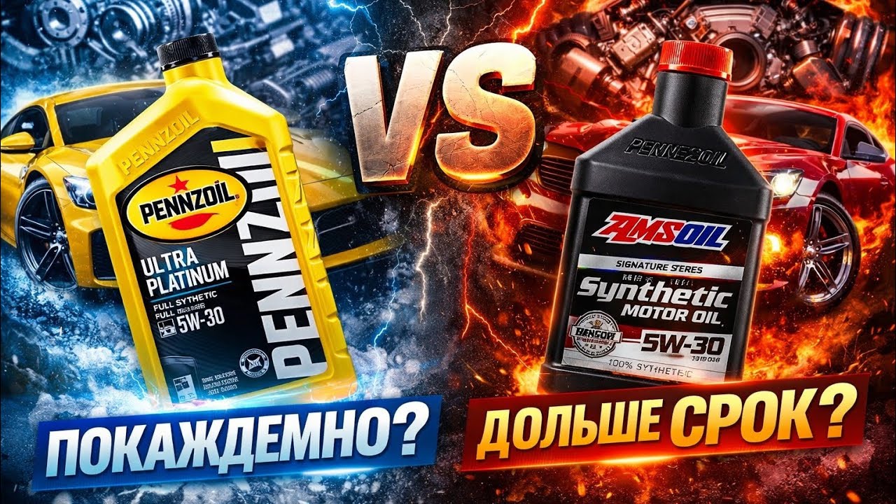 «Pennzoil vs AMSOIL — Реальный тест и правда о ресурсе двигателя»