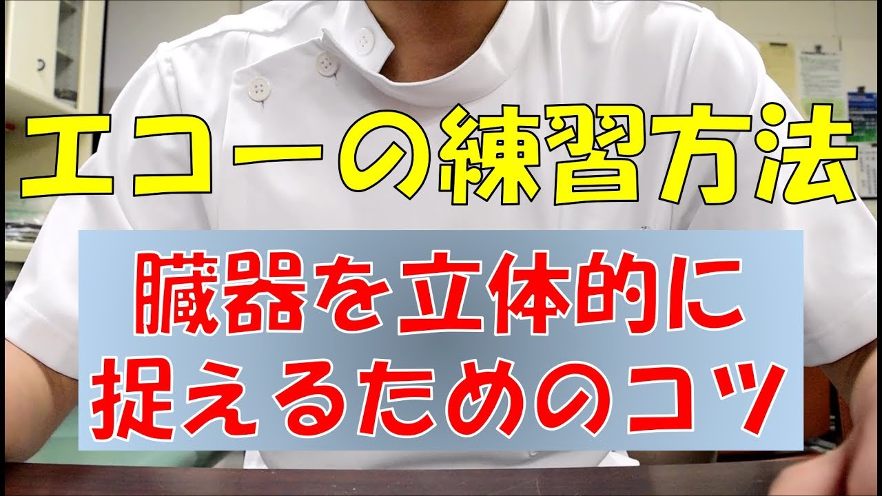 【エコー検査】超音波検査士が教える！エコーを立体的に見るコツ！