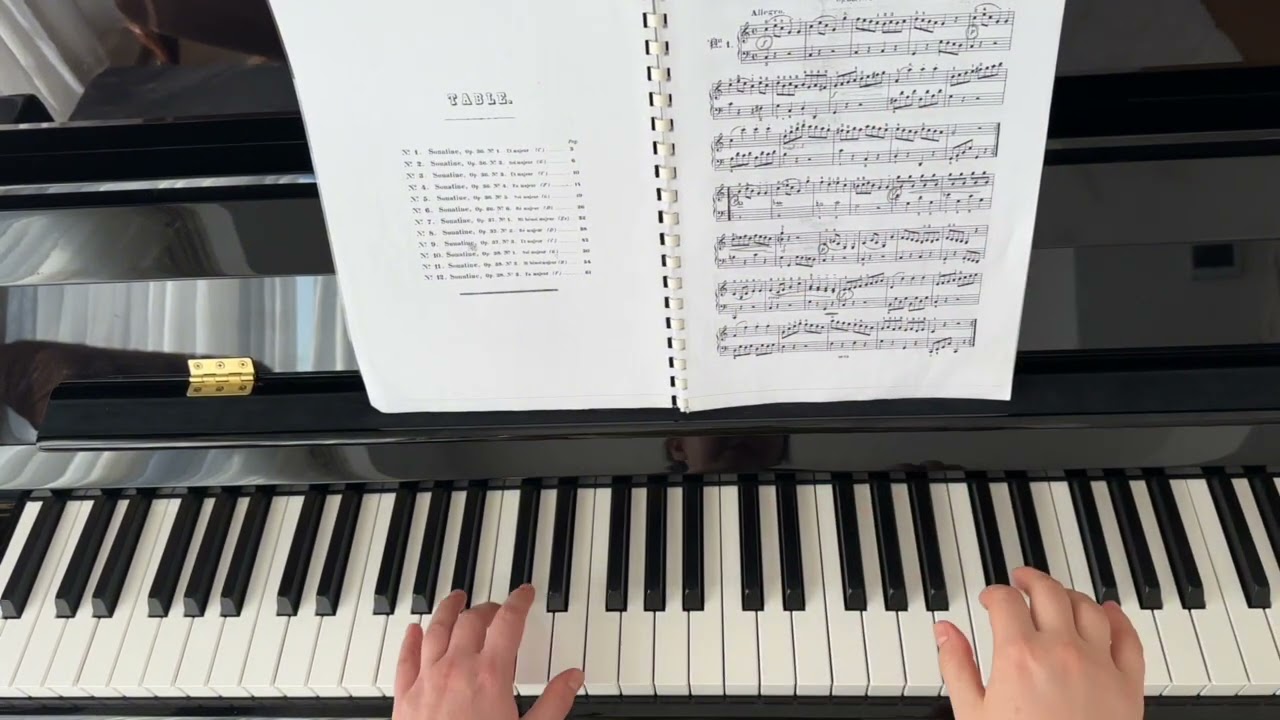 Muzio Clementi sonatine Op. 36 No.1 first movement. 