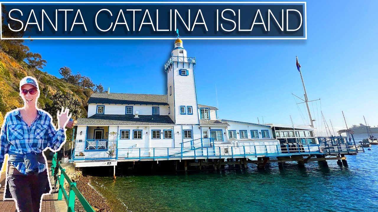 City Walks - Catalina Tuna Club through Avalon to City Overlook - Virtual Treadmill Walking Tour