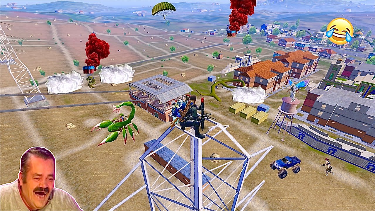 Tower Camper 1000 IQ 😱 PUBG FUNNY MOMENTS 😂
