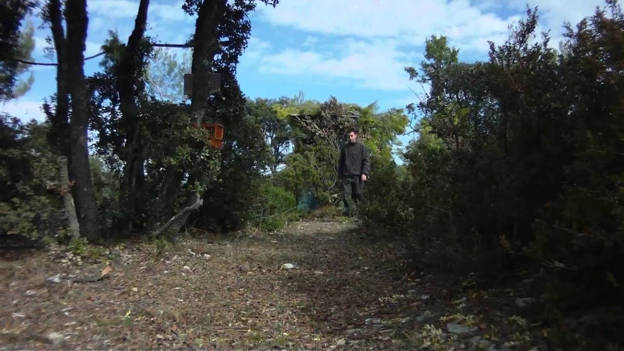 Chasse &agrave; la grive au poste &agrave; feu