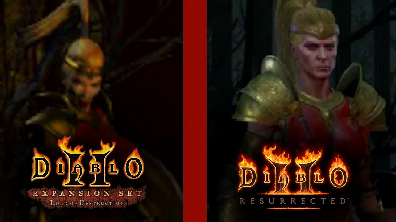 Diablo 2 VS Diablo 2 Resurrected CHARACTERS BREAKDOWN