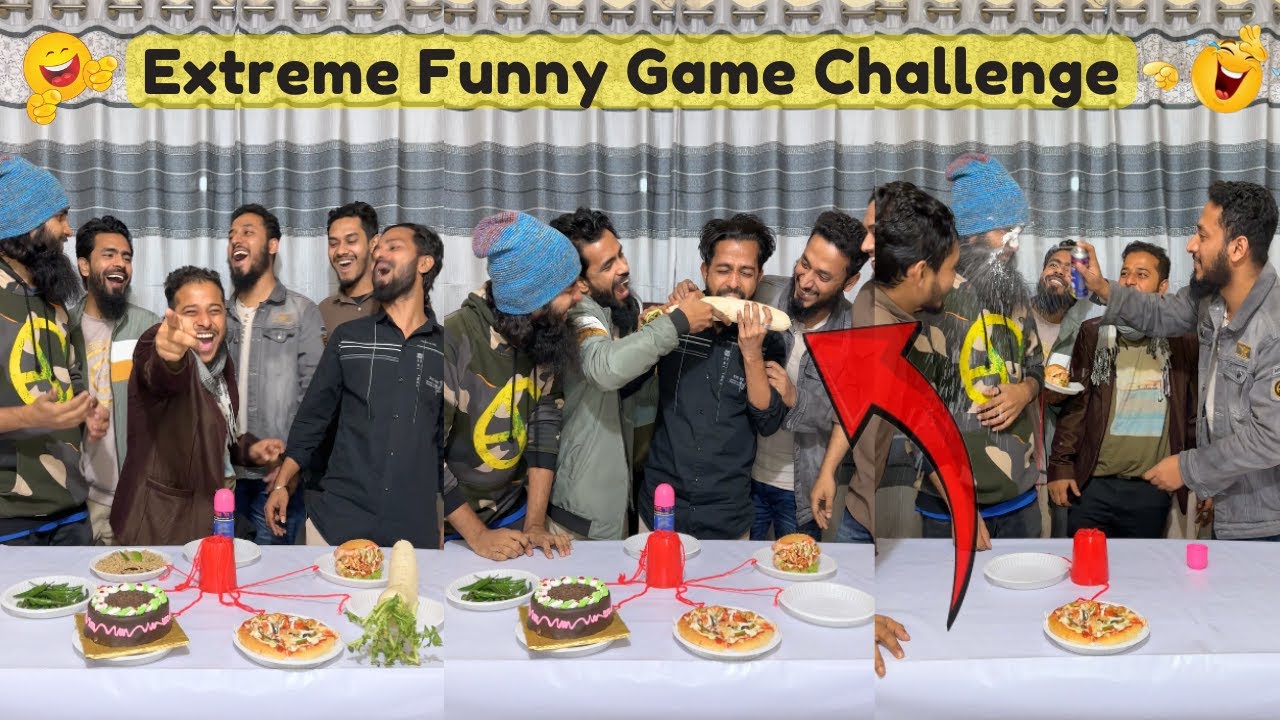 Pull The String || Most Trending Funny Game Challenge  | Hungry Boys ☞