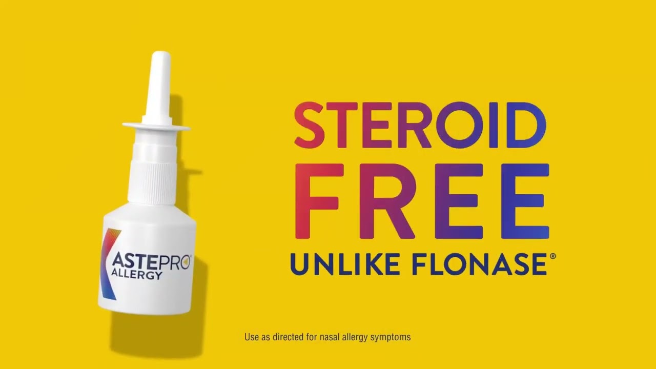 Astepro is Steroid-Free vs Flonase