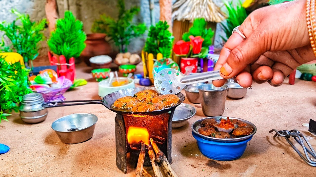 Miniature cooking food mini kitchen recipe 