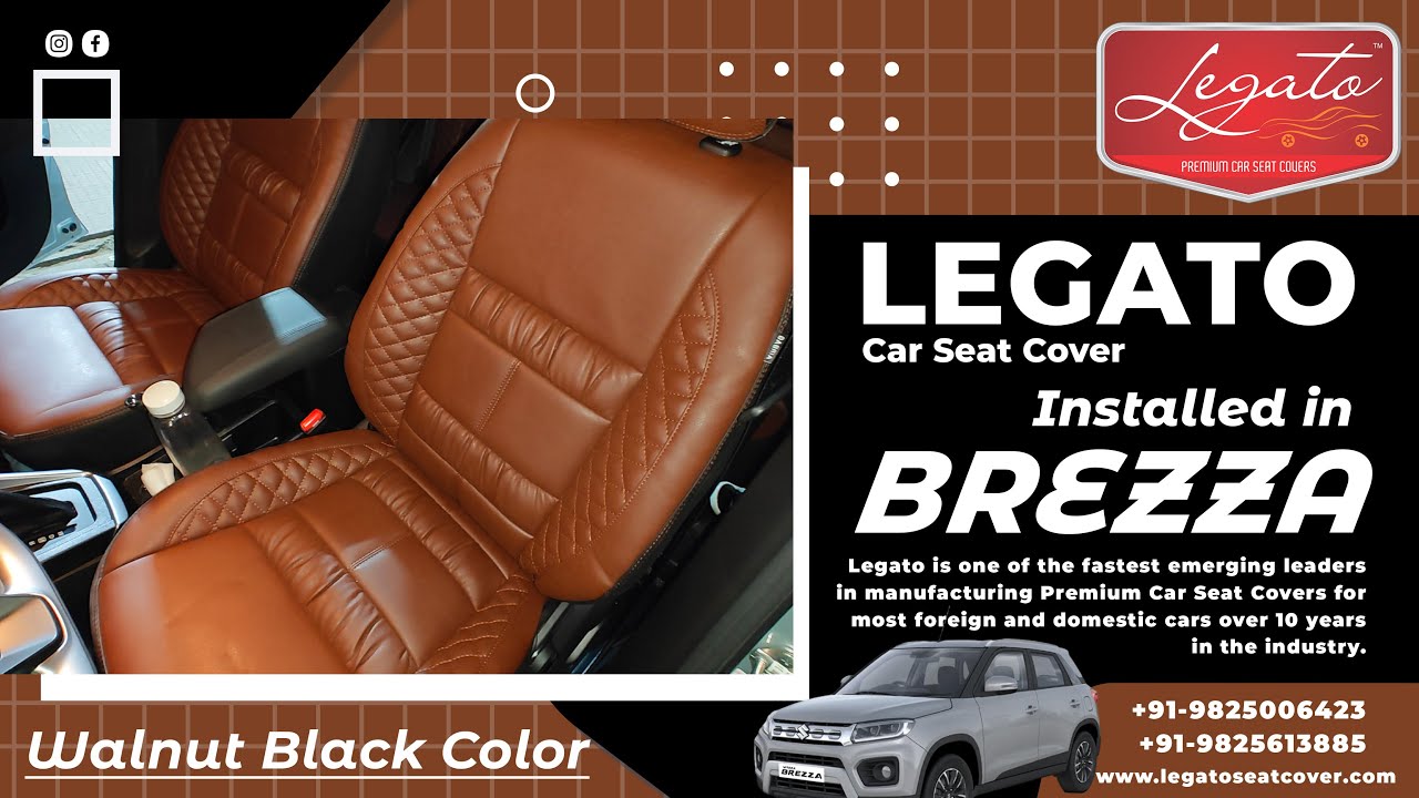 New Brezza, New Vibe: Legato's Walnut Black Seat Cover Installation | Premium Car Interiors
