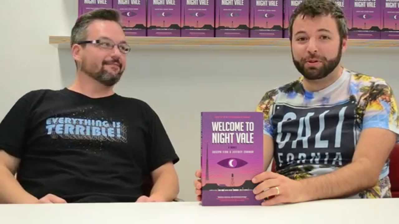Hello from Welcome To Night Vale authors Joseph Fink and Jeffrey Cranor!