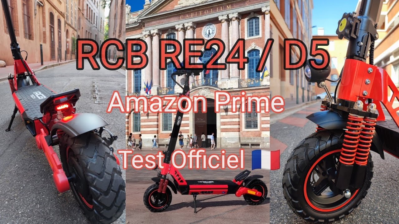 La Pépite d'Amazon: Homologuée Route Trottinette électrique RCB RE24 / D5 - Batterie 48v 15,6ah