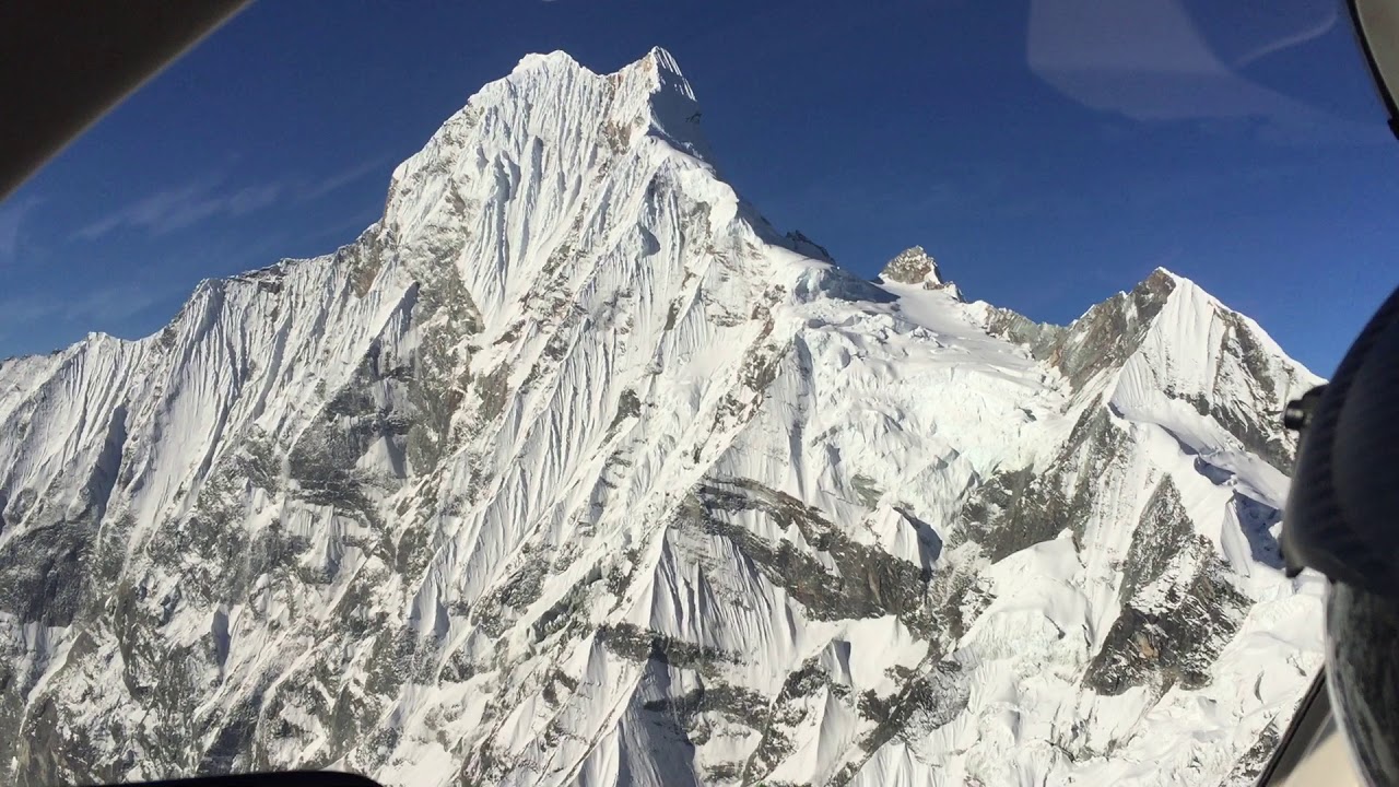 Machapuchare from Helicopter in the Annapurna Range