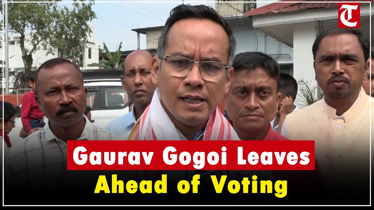 Assam Elections 2026: Gaurav Gogoi Leaves Residence as Voting Begins in Jorhat