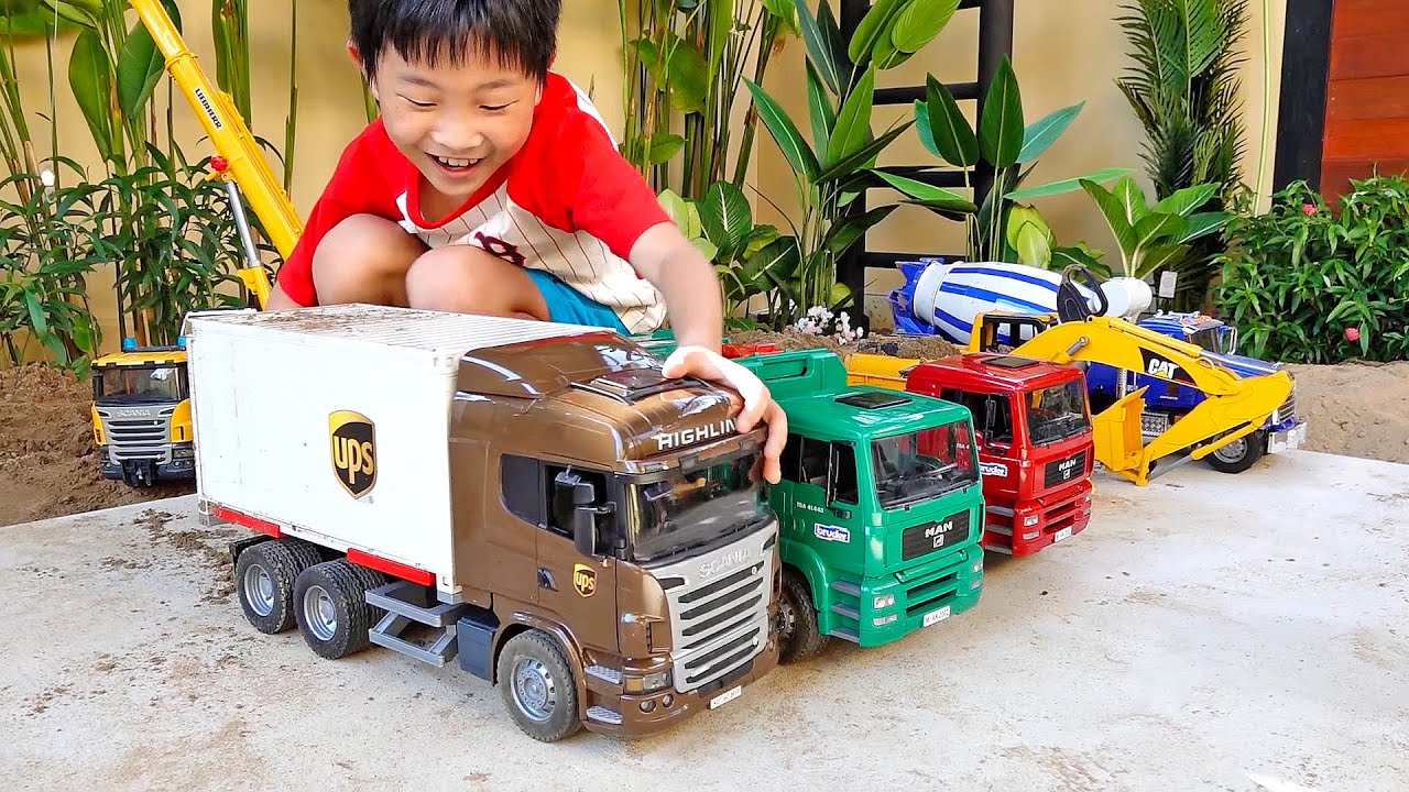 игрушечная машинка для детей с экскаватором Truck Car Toy Play for Kids