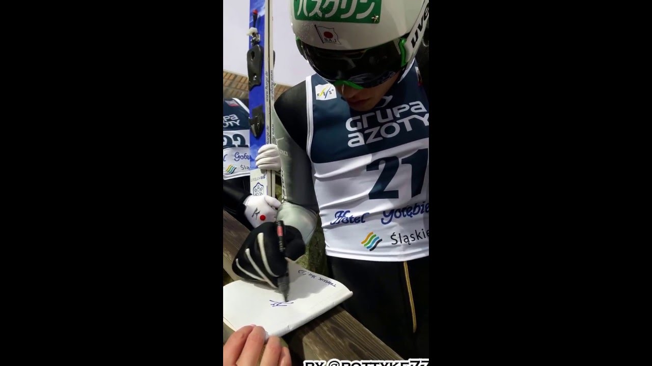 Ski jumpers give autographs to the fans - Wisla  2016.03.03-03.05 HD