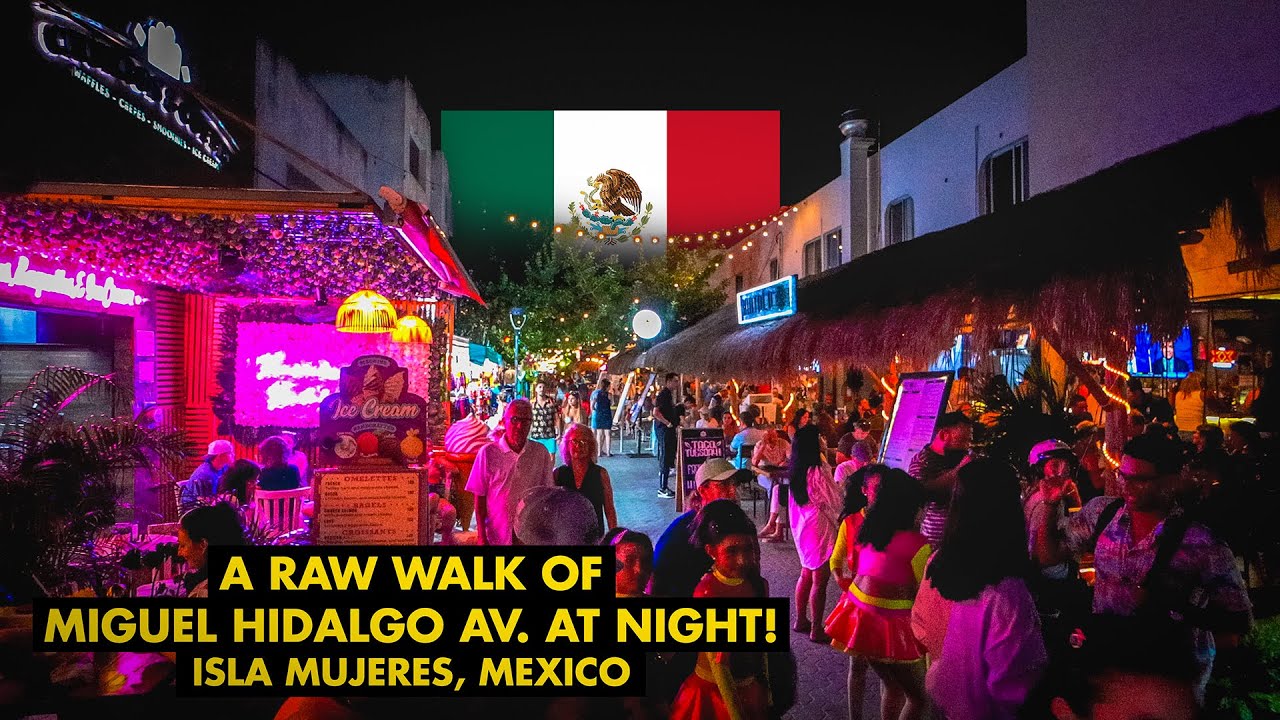 What Is Night Life Like On Isla Mujeres? Mexico 🇲🇽 4K